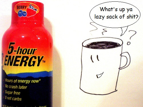 5 hour energy vs coffee